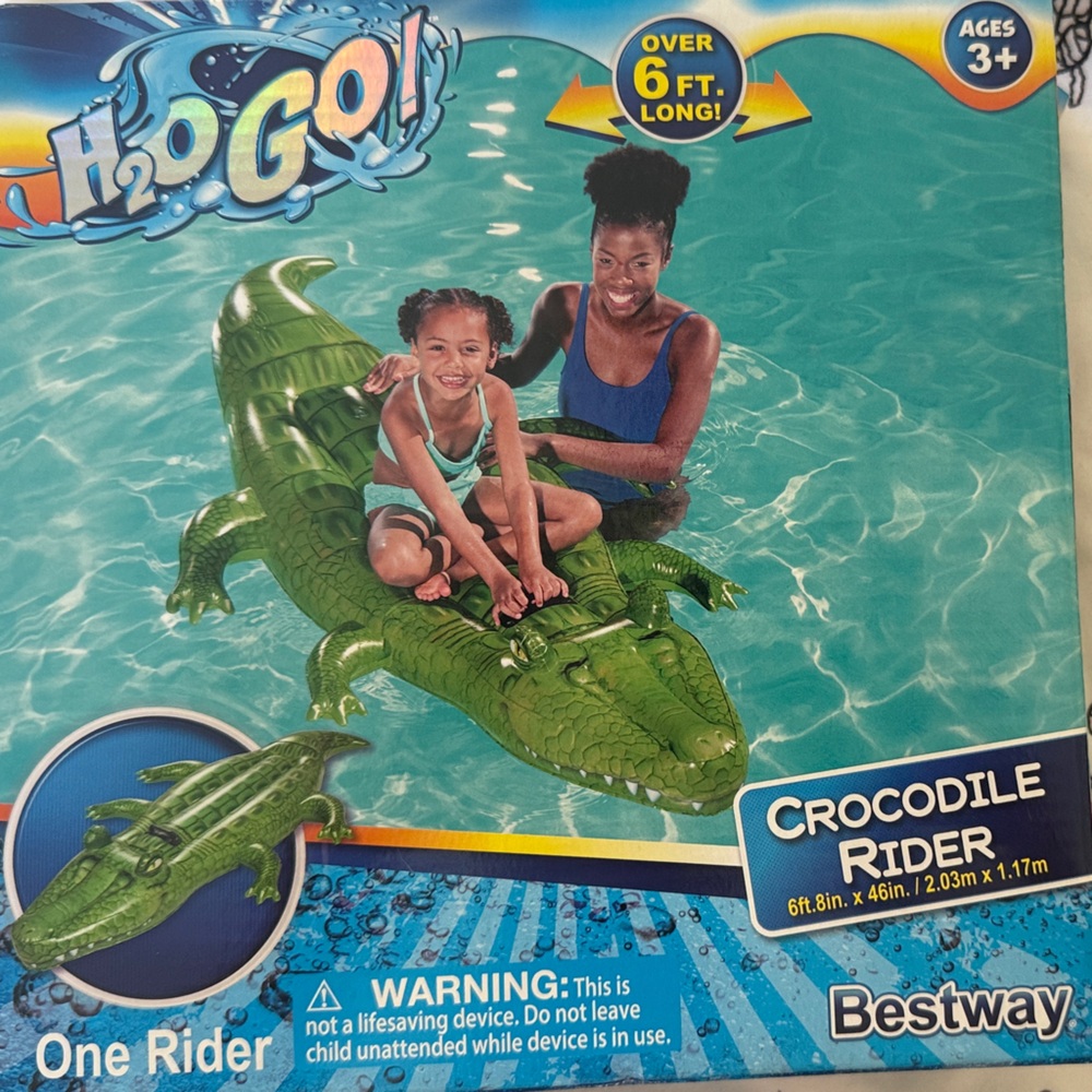 Brand new in the box -Crocodile pool float